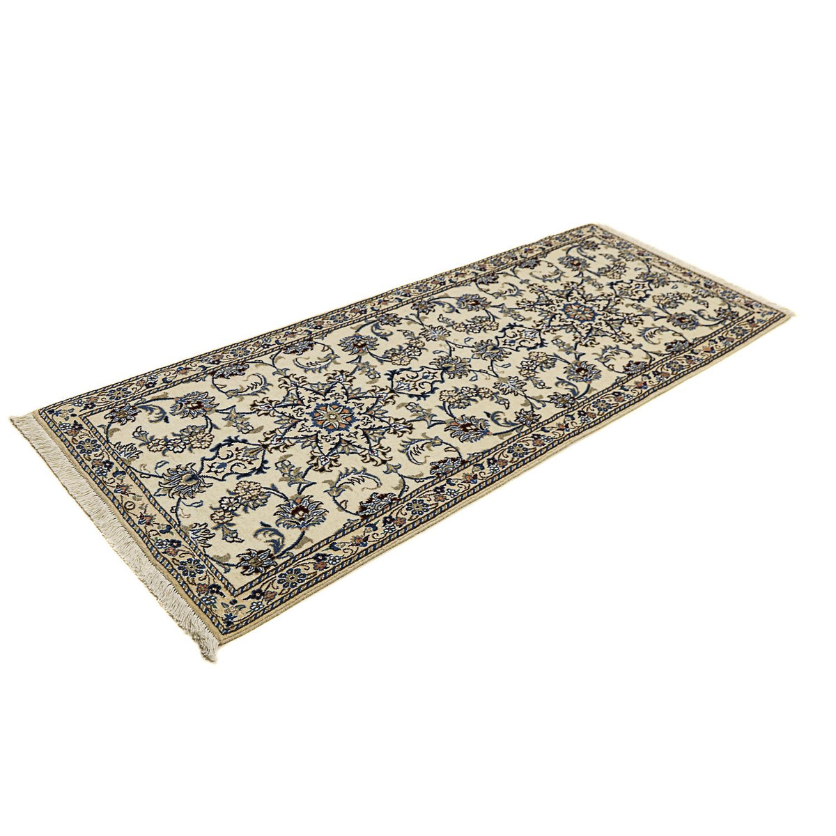 Løber Persisk tæppe - Nain - Royal - 198 x 80 cm - beige