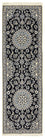 Løber Persisk tæppe - Nain - Royal - 200 x 62 cm - mørkeblå