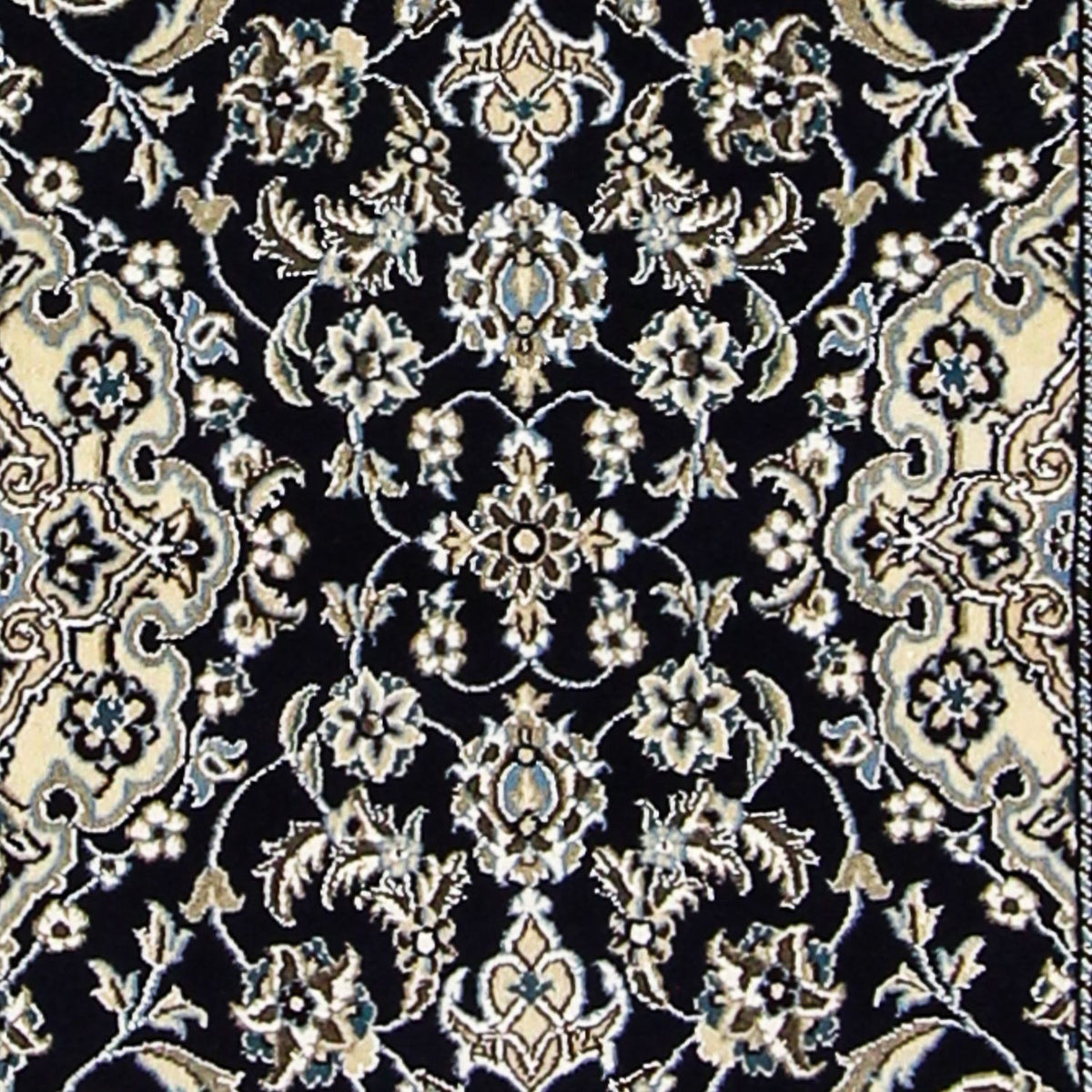 Løber Persisk tæppe - Nain - Royal - 200 x 62 cm - mørkeblå