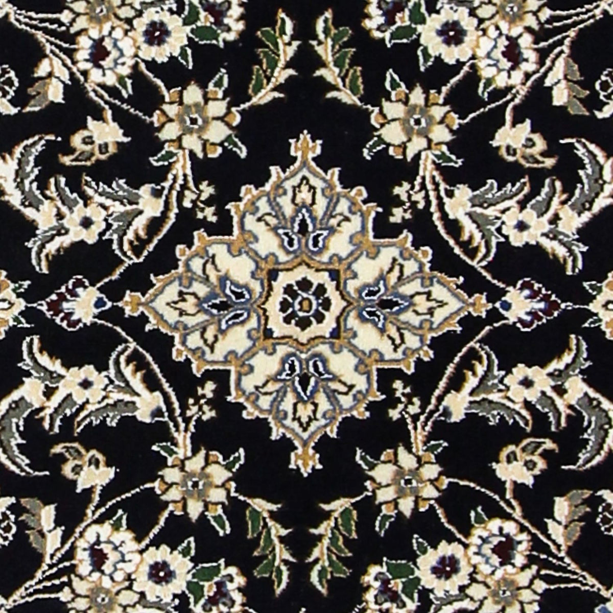 Løber Persisk tæppe - Nain - Royal - 195 x 84 cm - mørkeblå
