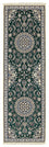Løber Persisk tæppe - Nain - Royal - 200 x 60 cm - mørkegrøn