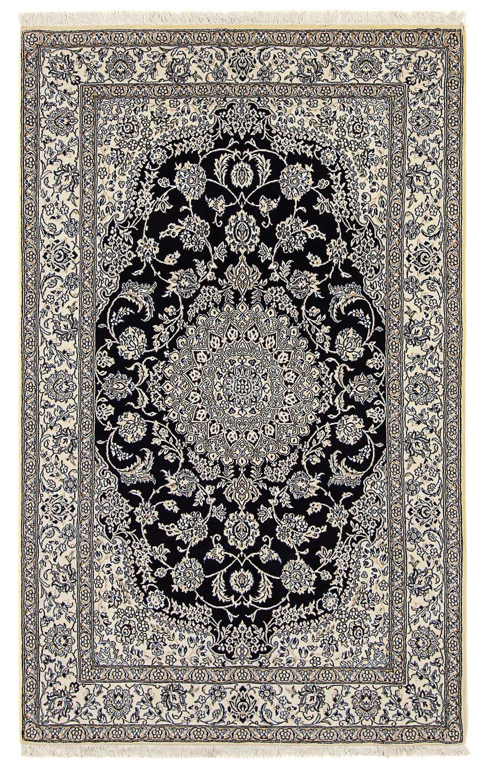 Persisk tæppe - Nain - Royal - 249 x 155 cm - mørkeblå