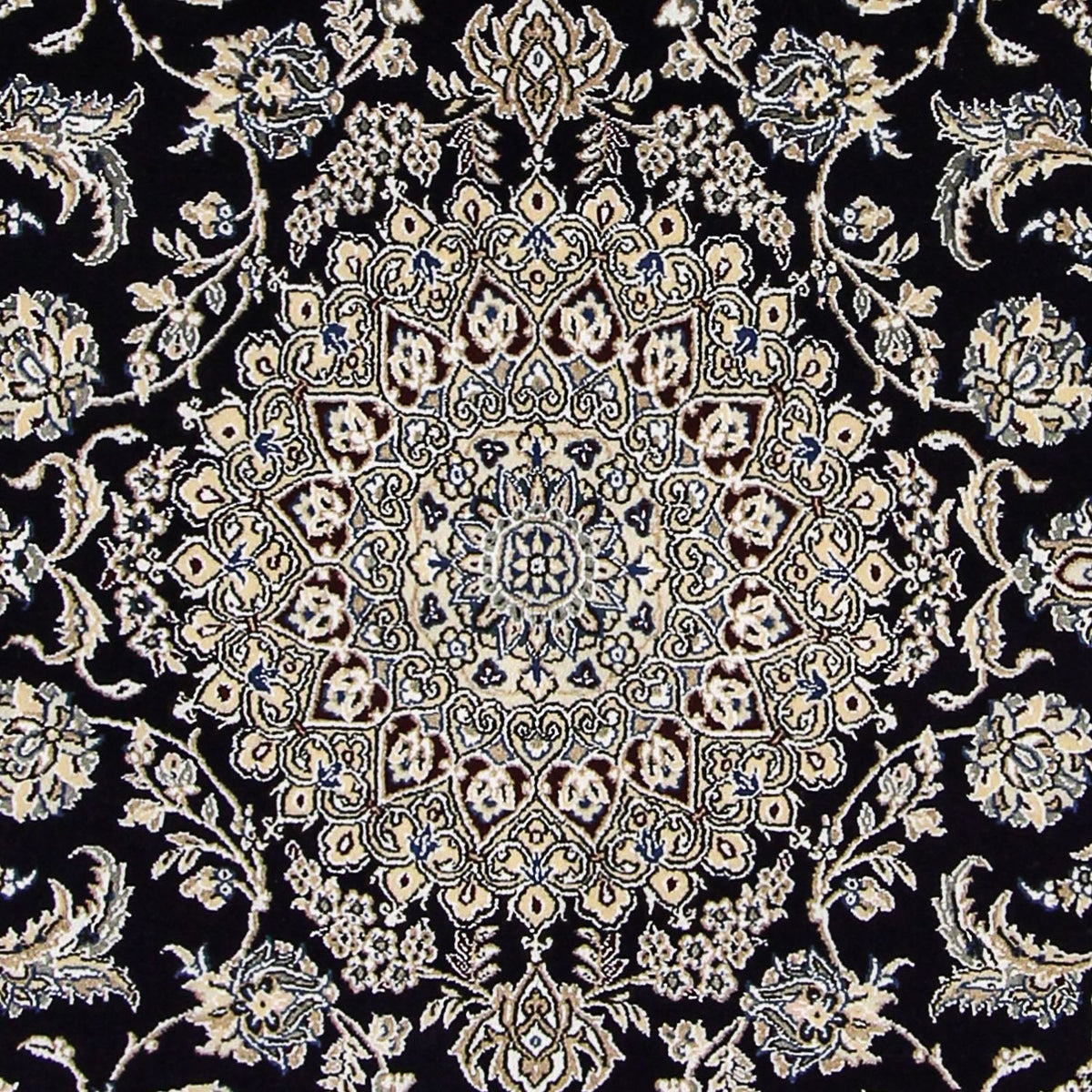 Persisk tæppe - Nain - Royal - 249 x 155 cm - mørkeblå