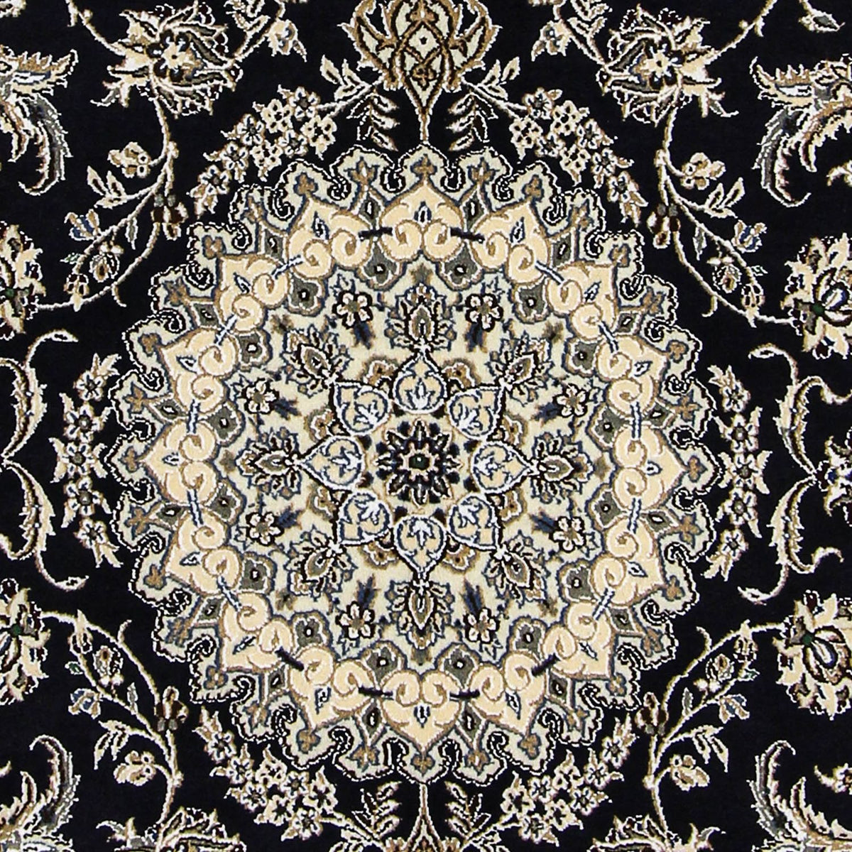Persisk tæppe - Nain - Royal - 255 x 154 cm - mørkeblå