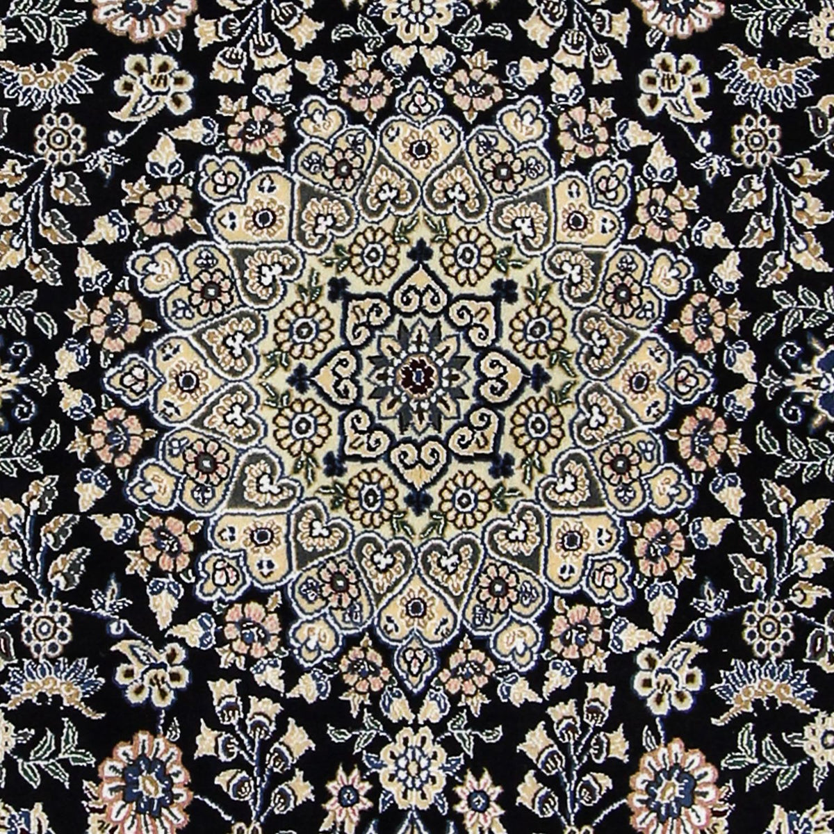 Persisk tæppe - Nain - Royal - 202 x 132 cm - mørkeblå