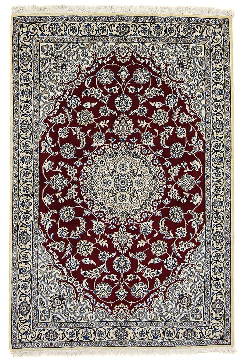 Persisk tæppe - Nain - Royal - 175 x 118 cm - mørkerød