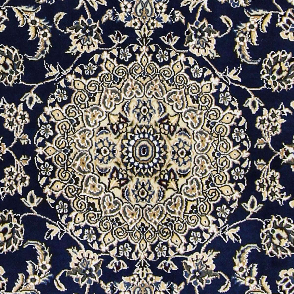 Persisk tæppe - Nain - Royal - 175 x 116 cm - mørkeblå