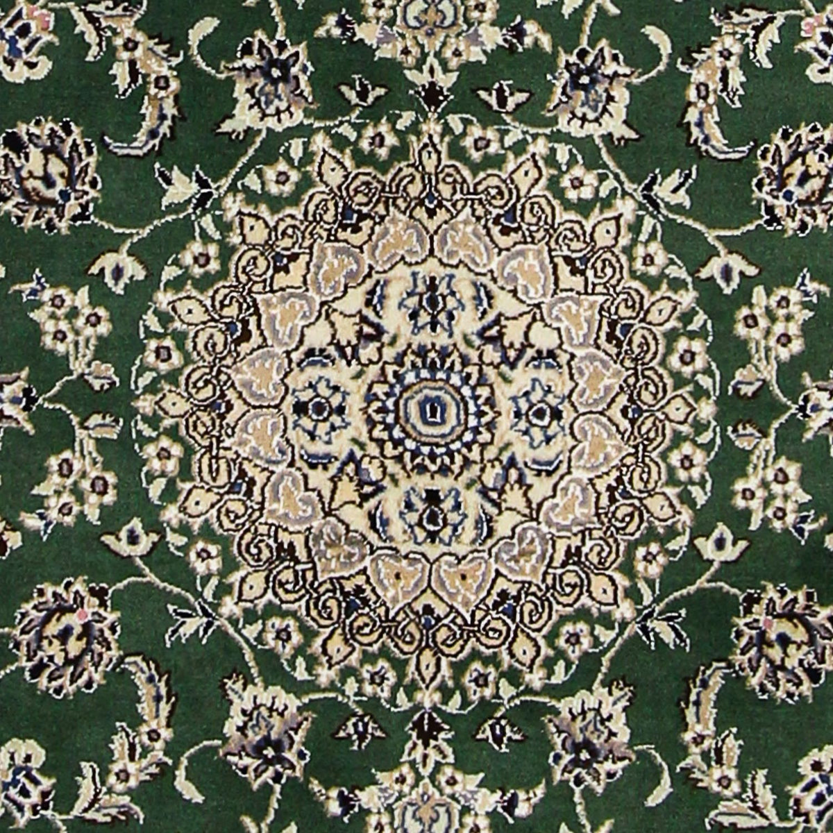 Persisk tæppe - Nain - Royal - 180 x 115 cm - mørkegrøn