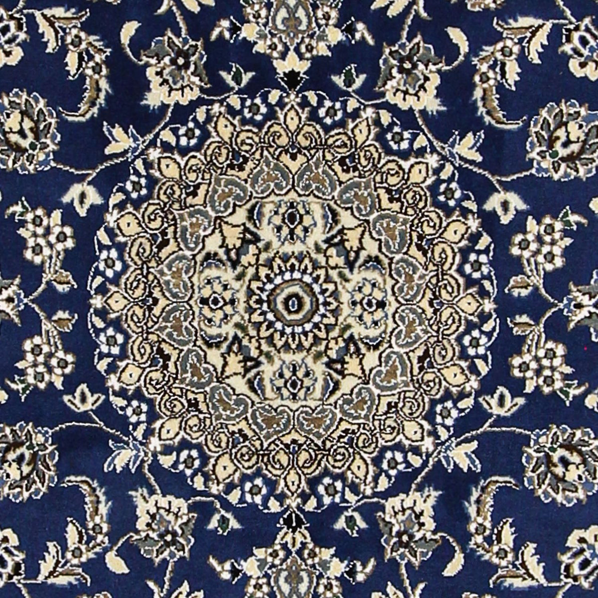 Persisk tæppe - Nain - Royal - 179 x 117 cm - mørkeblå