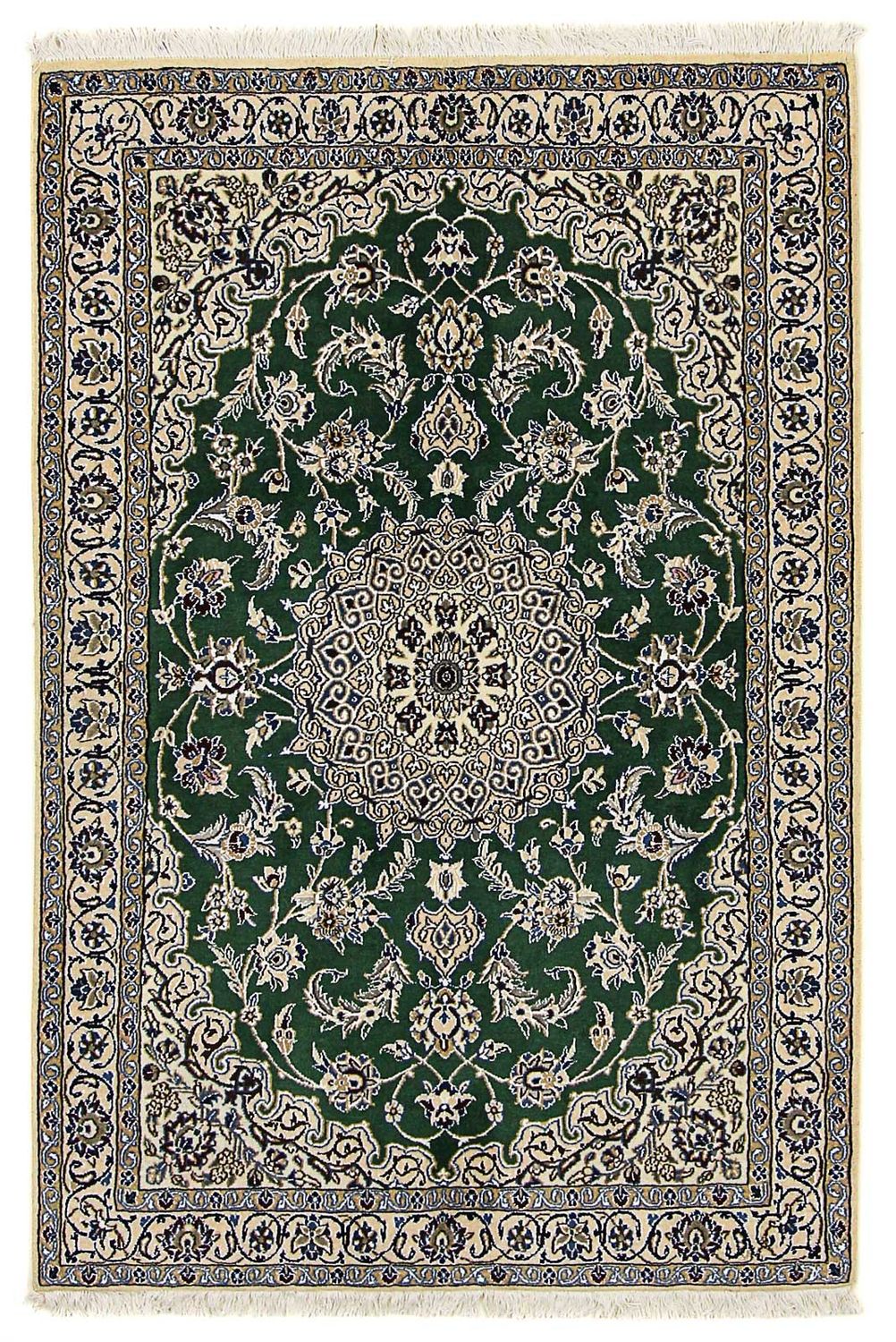 Persisk tæppe - Nain - Royal - 178 x 120 cm - mørkegrøn