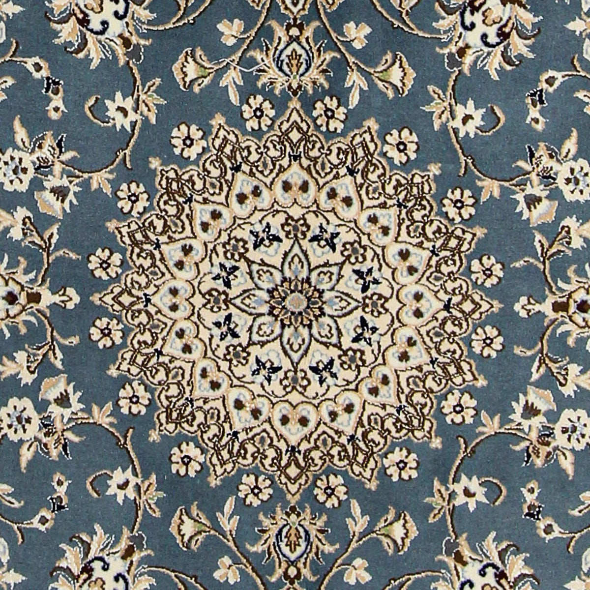 Persisk tæppe - Nain - Royal - 204 x 128 cm - mørkeblå