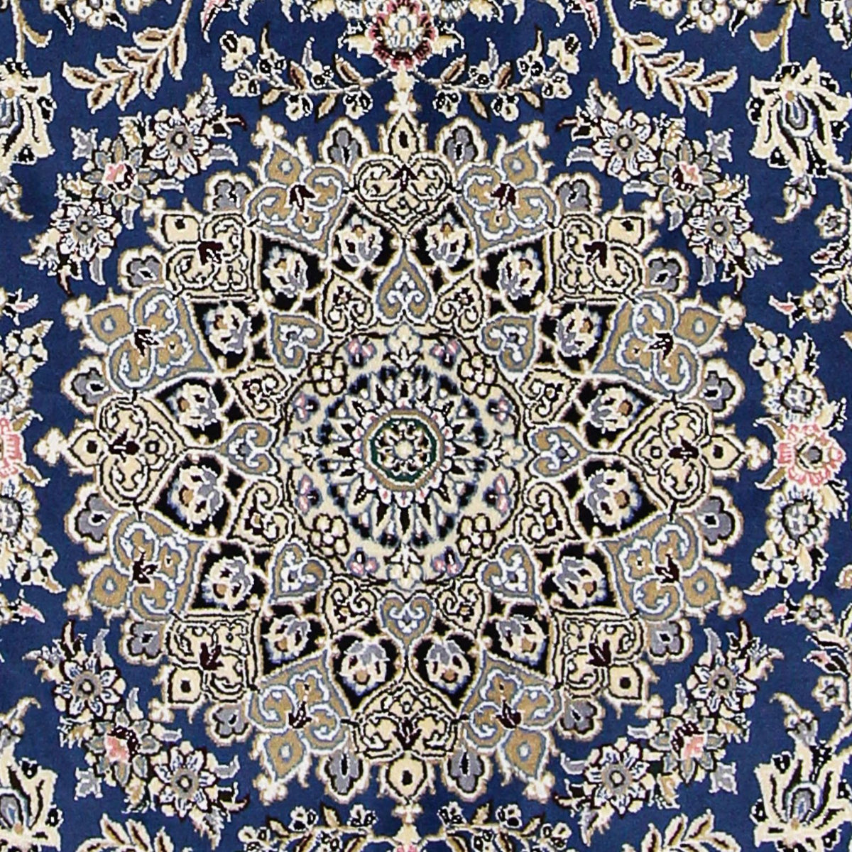 Persisk tæppe - Nain - Royal - 205 x 150 cm - mørkeblå