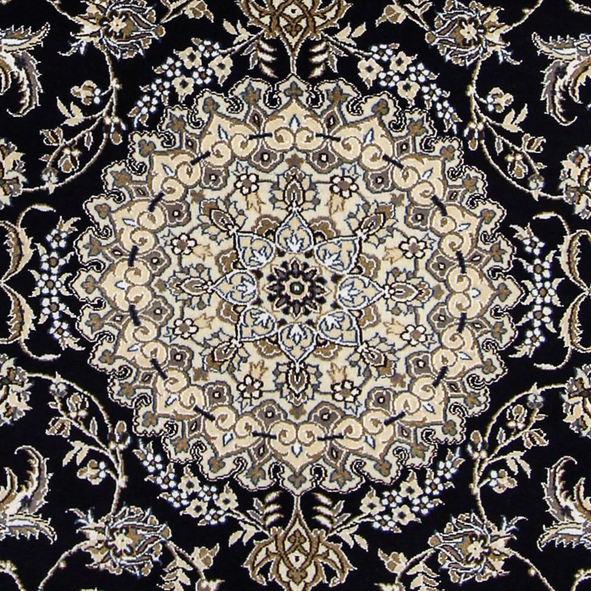 Persisk tæppe - Nain - Royal - 233 x 155 cm - mørkeblå