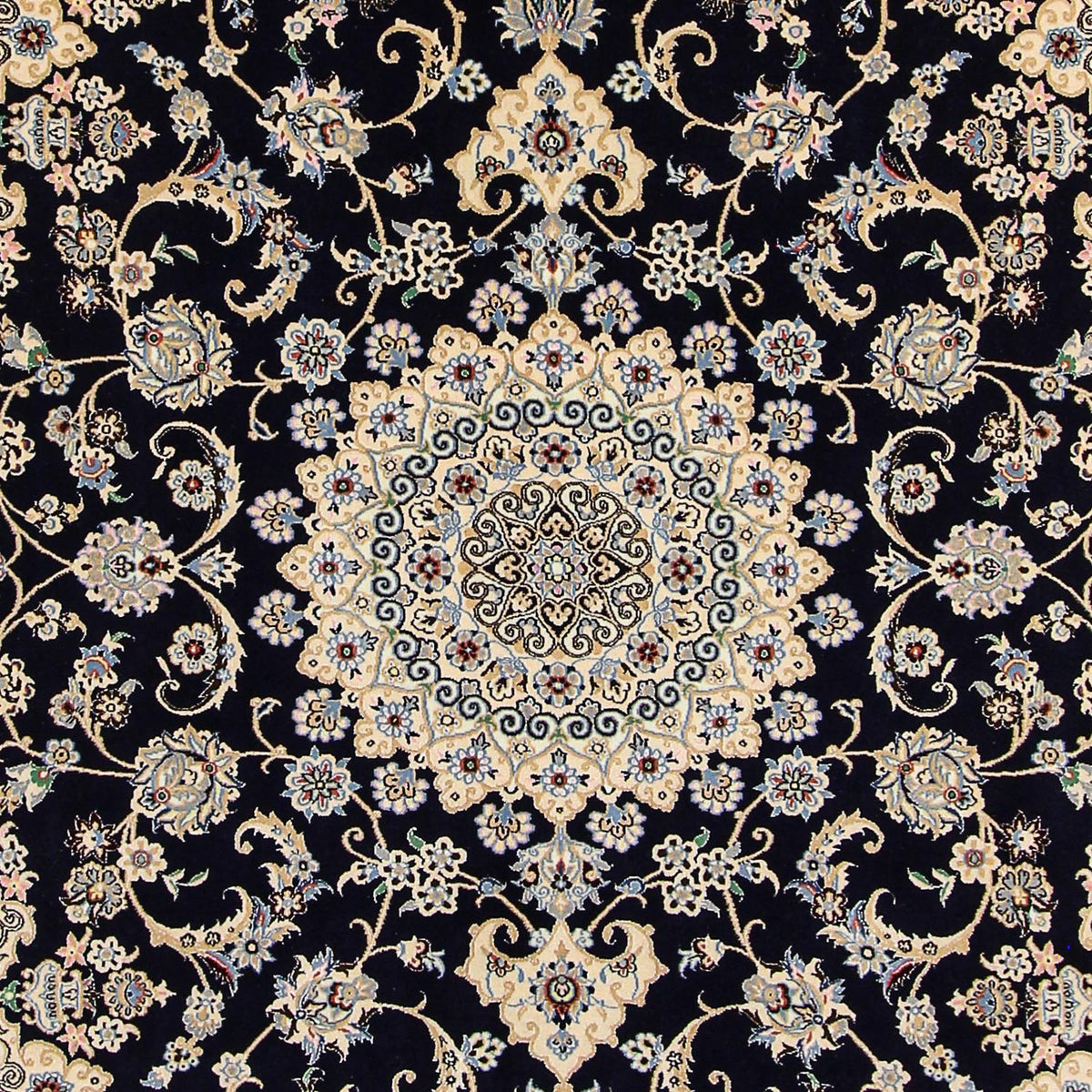 Persisk tæppe - Nain - Royal - 296 x 203 cm - mørkeblå