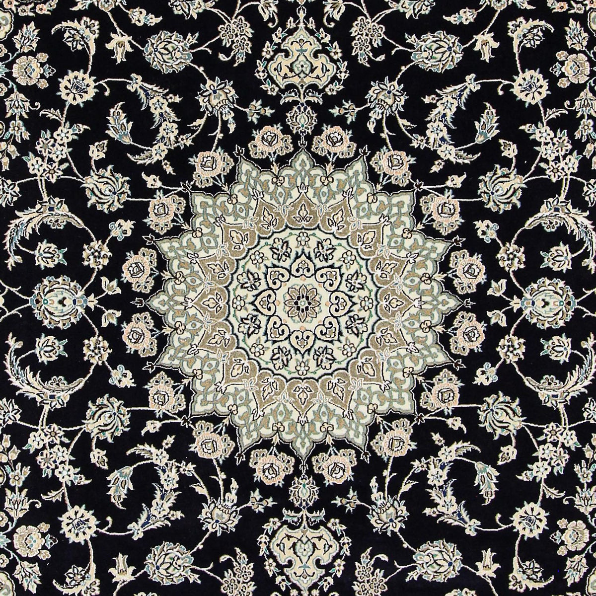 Persisk tæppe - Nain - Royal - 345 x 246 cm - mørkeblå