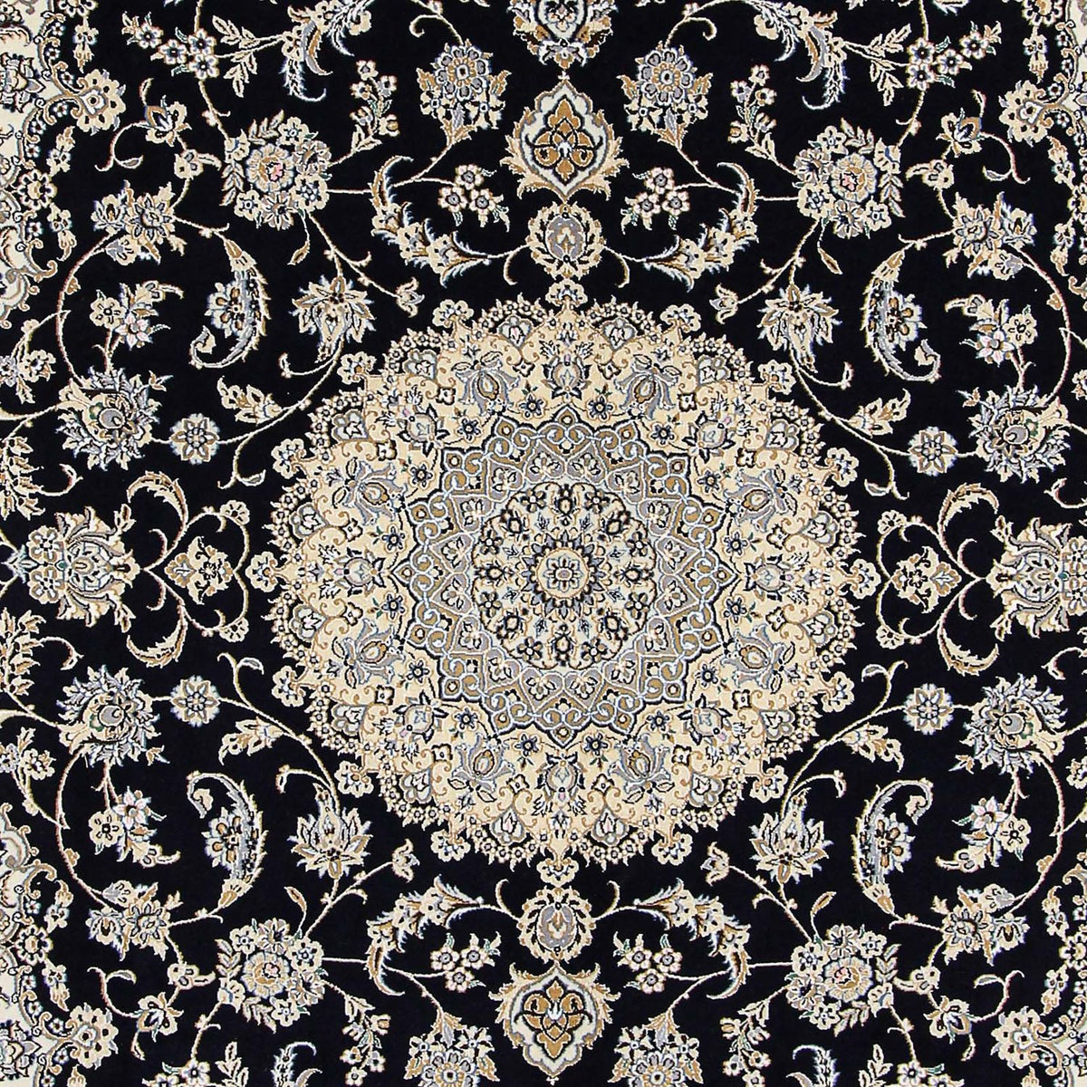 Persisk tæppe - Nain - Royal - 359 x 252 cm - mørkeblå