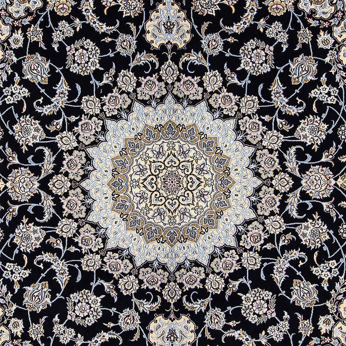 Persisk tæppe - Nain - Royal - 356 x 248 cm - mørkeblå