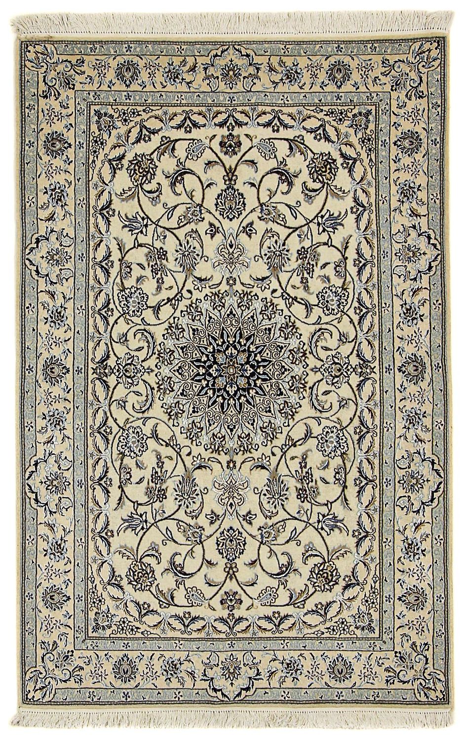 Persisk tæppe - Nain - Premium - 156 x 102 cm - beige