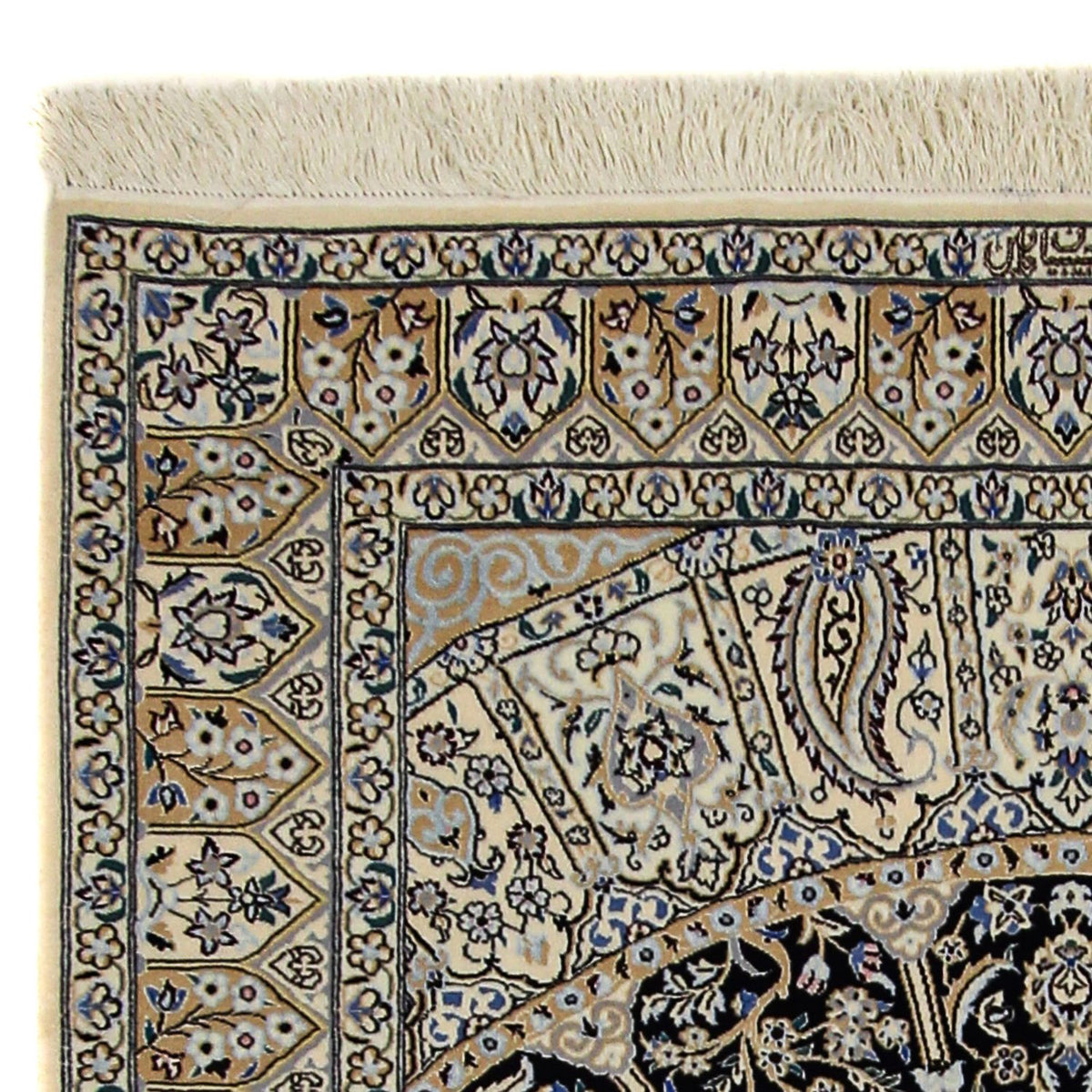 Persisk tæppe - Nain - Premium - 190 x 128 cm - beige