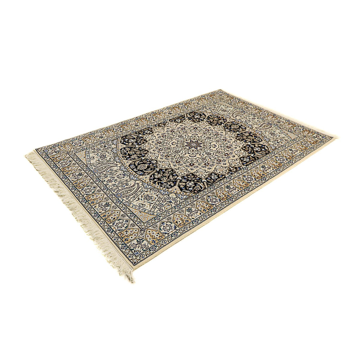 Persisk tæppe - Nain - Premium - 190 x 128 cm - beige