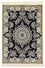 Persisk tæppe - Nain - Premium - 140 x 100 cm - mørkeblå