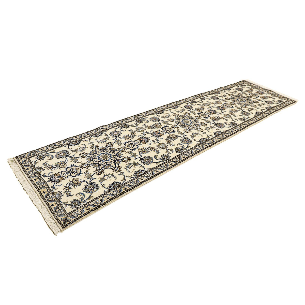 Løber Persisk tæppe - Nain - 293 x 80 cm - beige