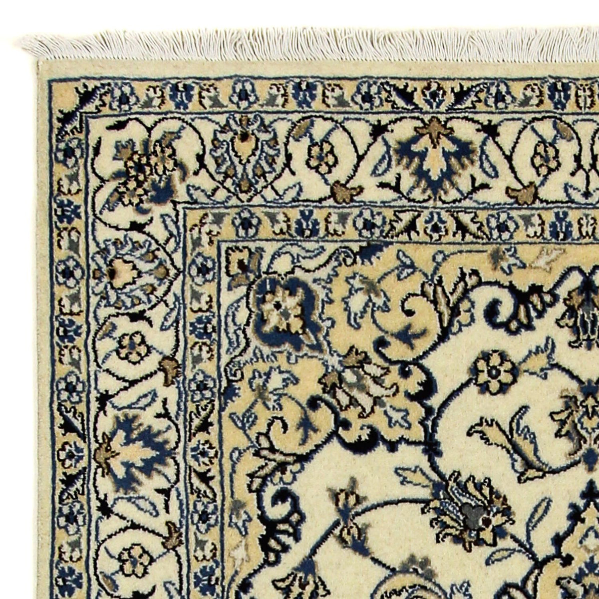 Persisk tæppe - Nain - 203 x 125 cm - beige