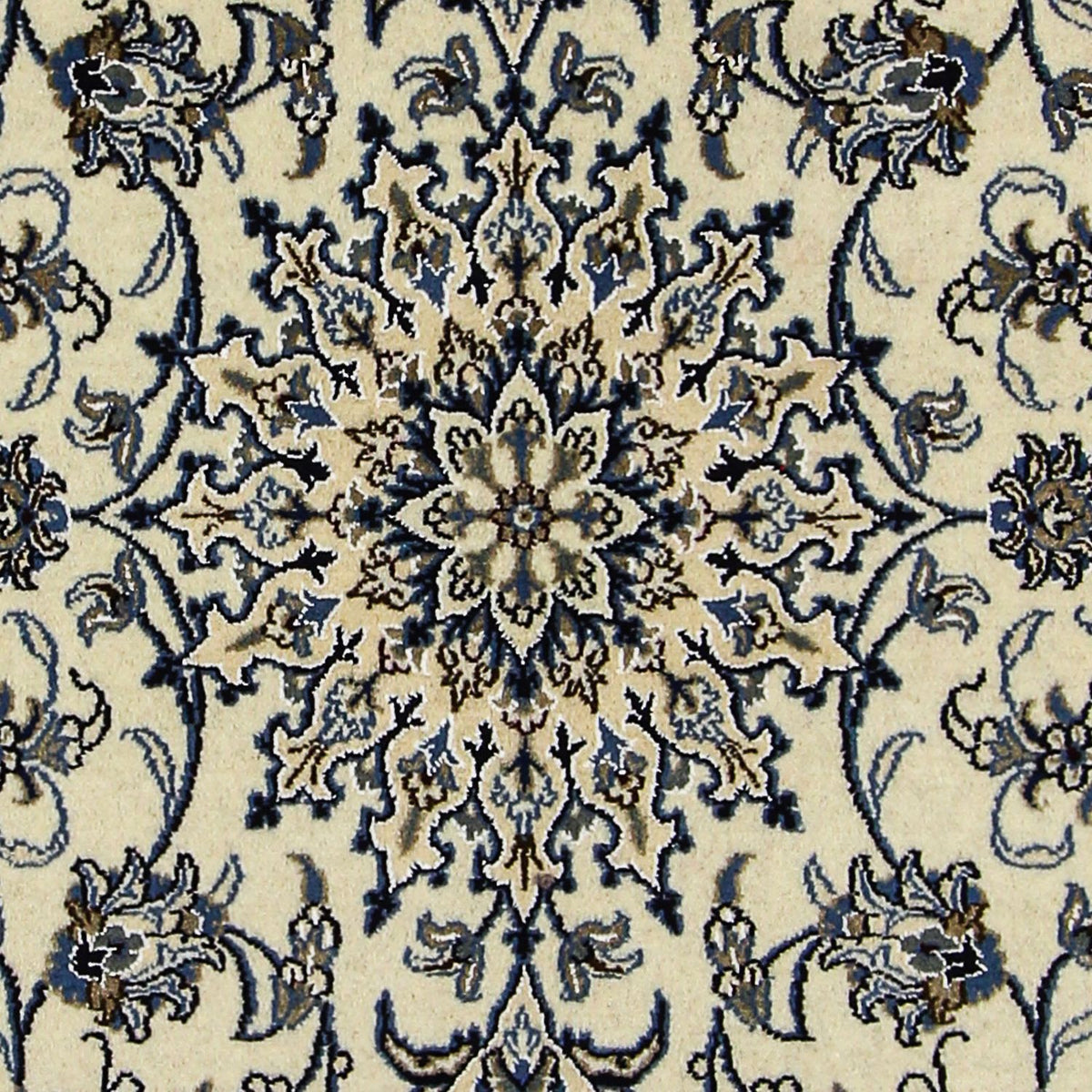 Persisk tæppe - Nain - 205 x 146 cm - beige