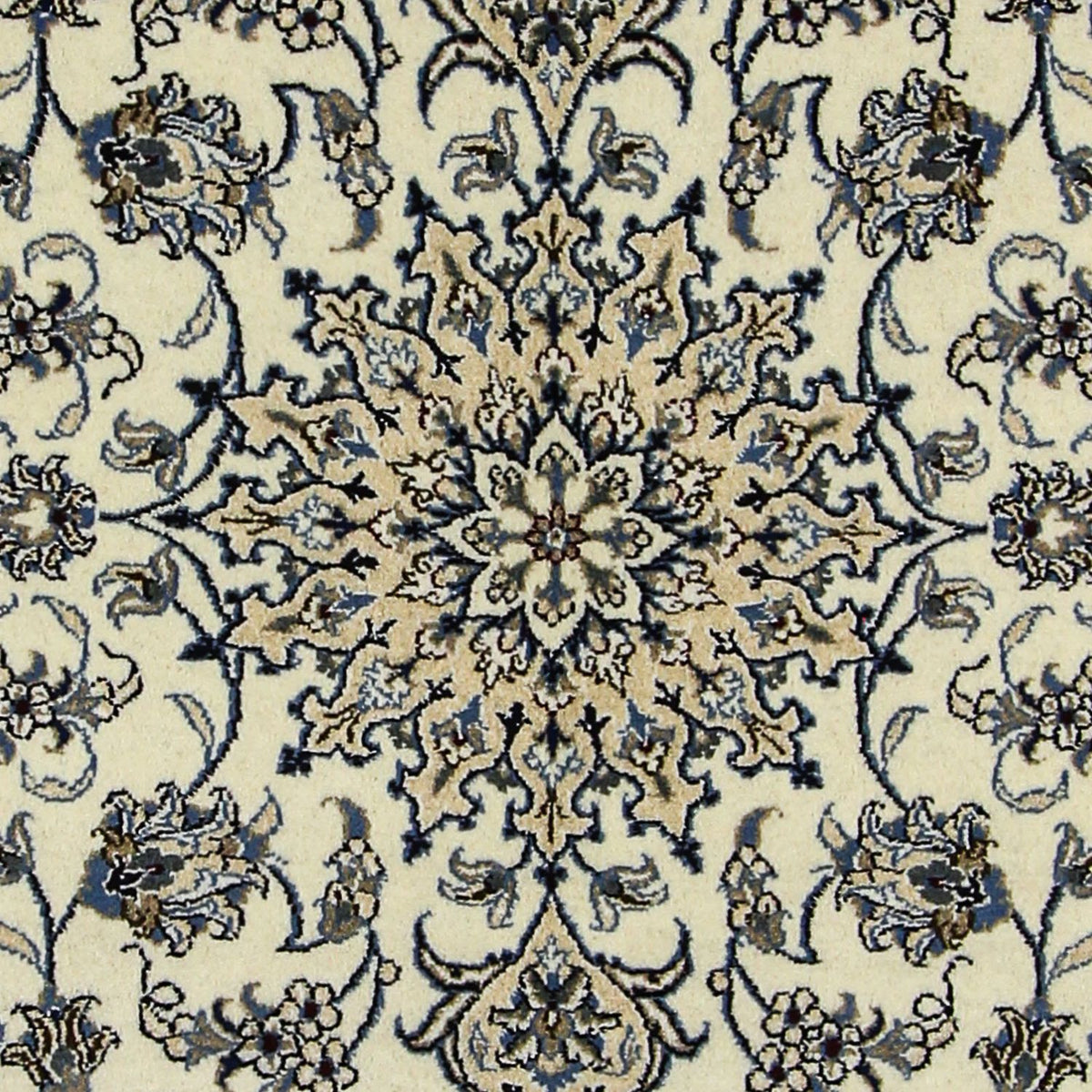 Persisk tæppe - Nain - 200 x 144 cm - beige