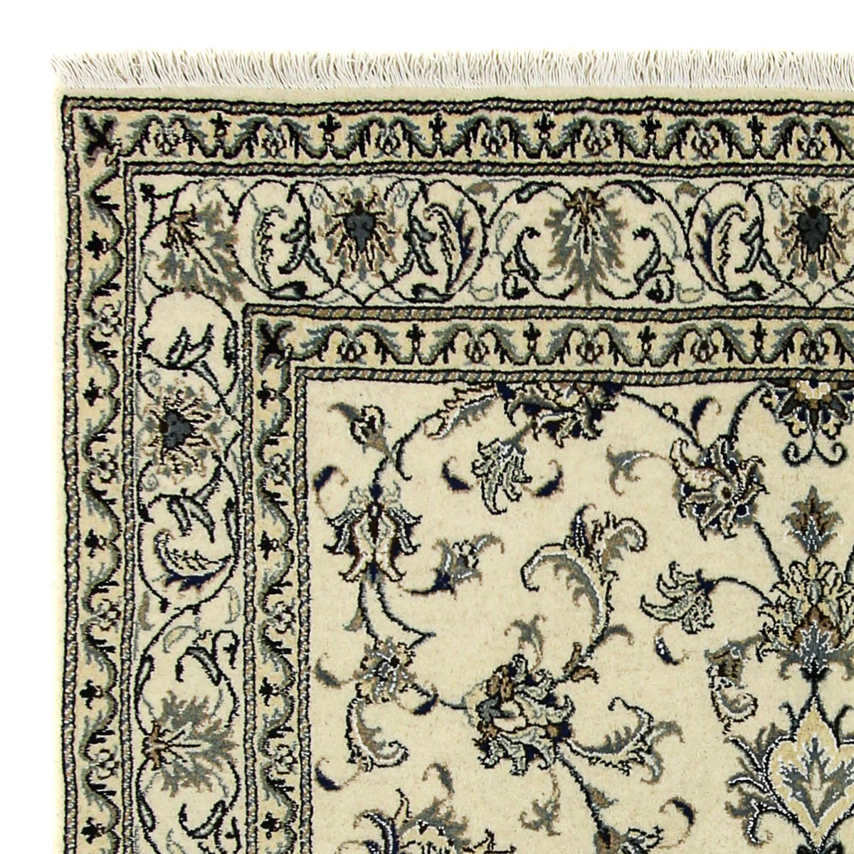 Persisk tæppe - Nain - 230 x 165 cm - beige