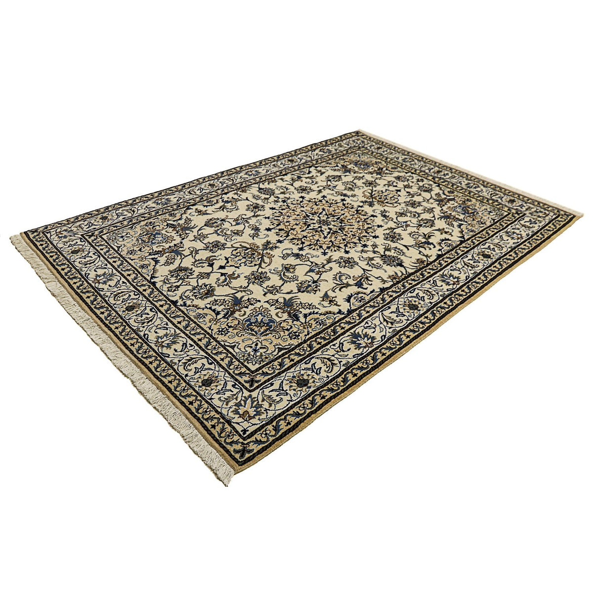 Persisk tæppe - Nain - 240 x 167 cm - beige