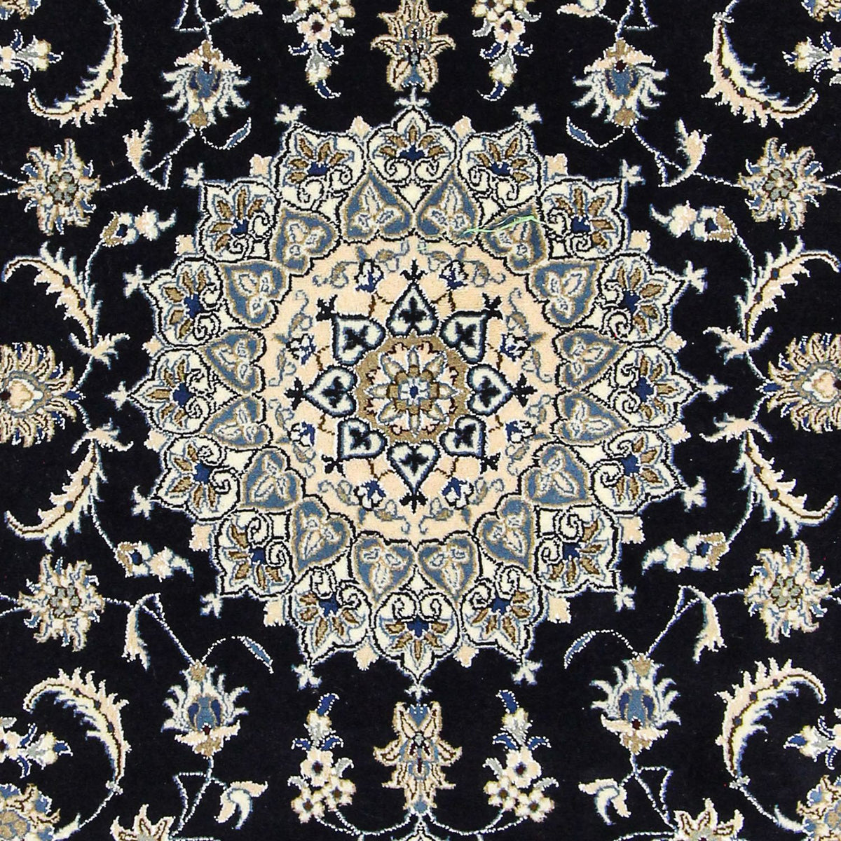 Persisk tæppe - Nain - 300 x 200 cm - mørkeblå