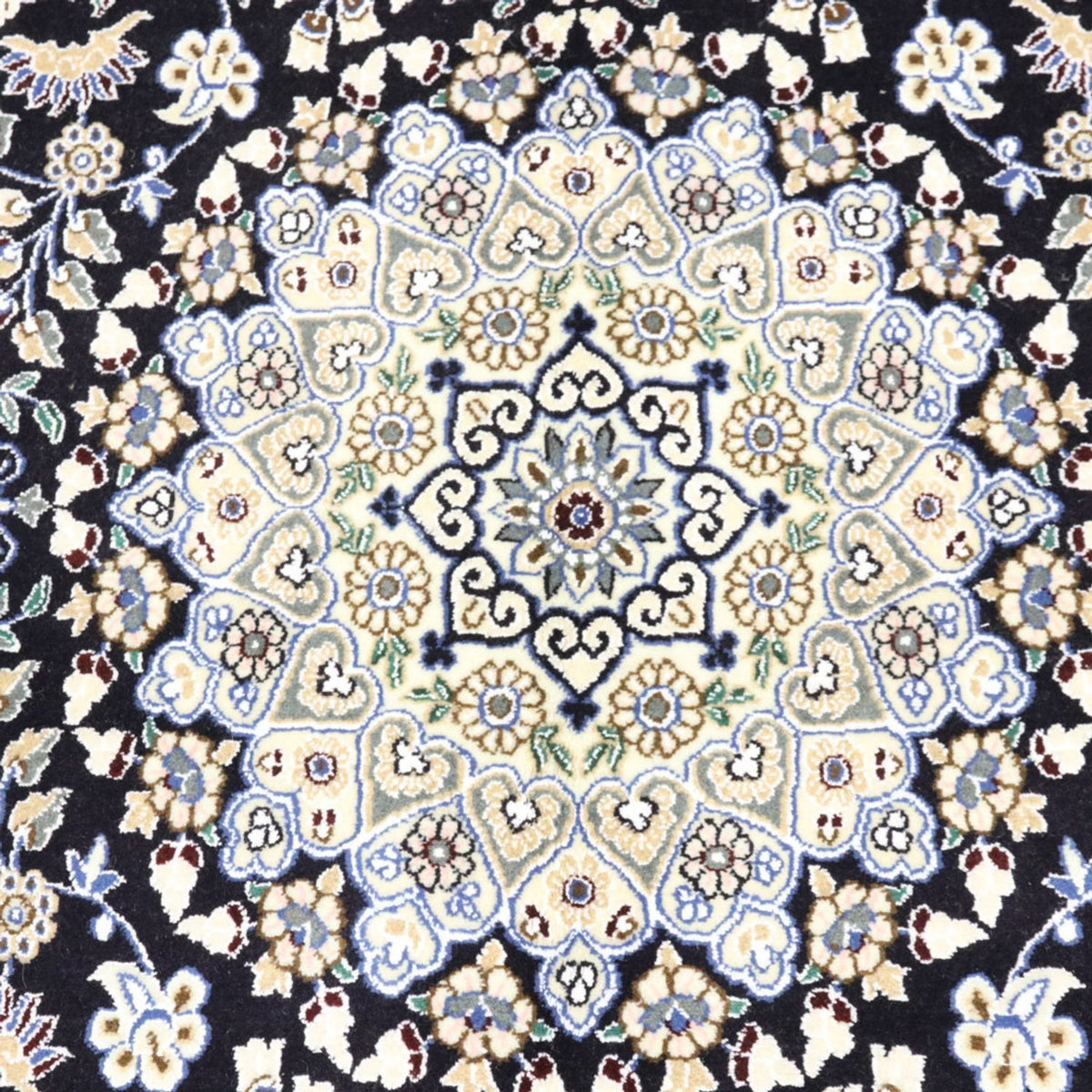 Persisk tæppe - Nain - Royal - 202 x 130 cm - mørkeblå