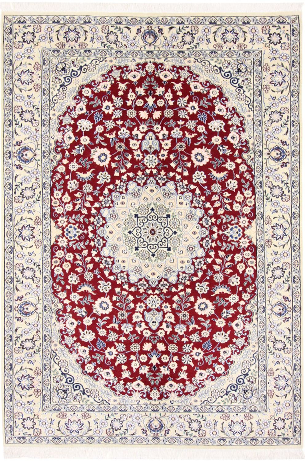 Persisk tæppe - Nain - Royal - 218 x 156 cm - rød