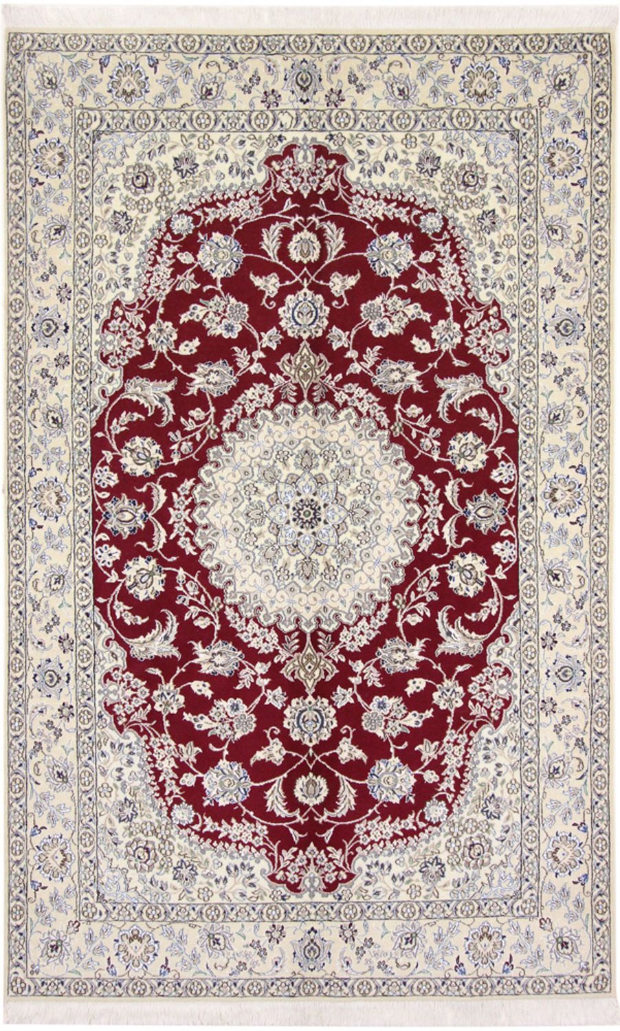 Persisk tæppe - Nain - Royal - 255 x 160 cm - rød