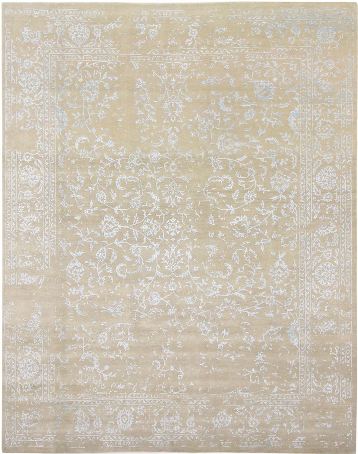 Designer tæppe - 306 x 243 cm - lyseblå