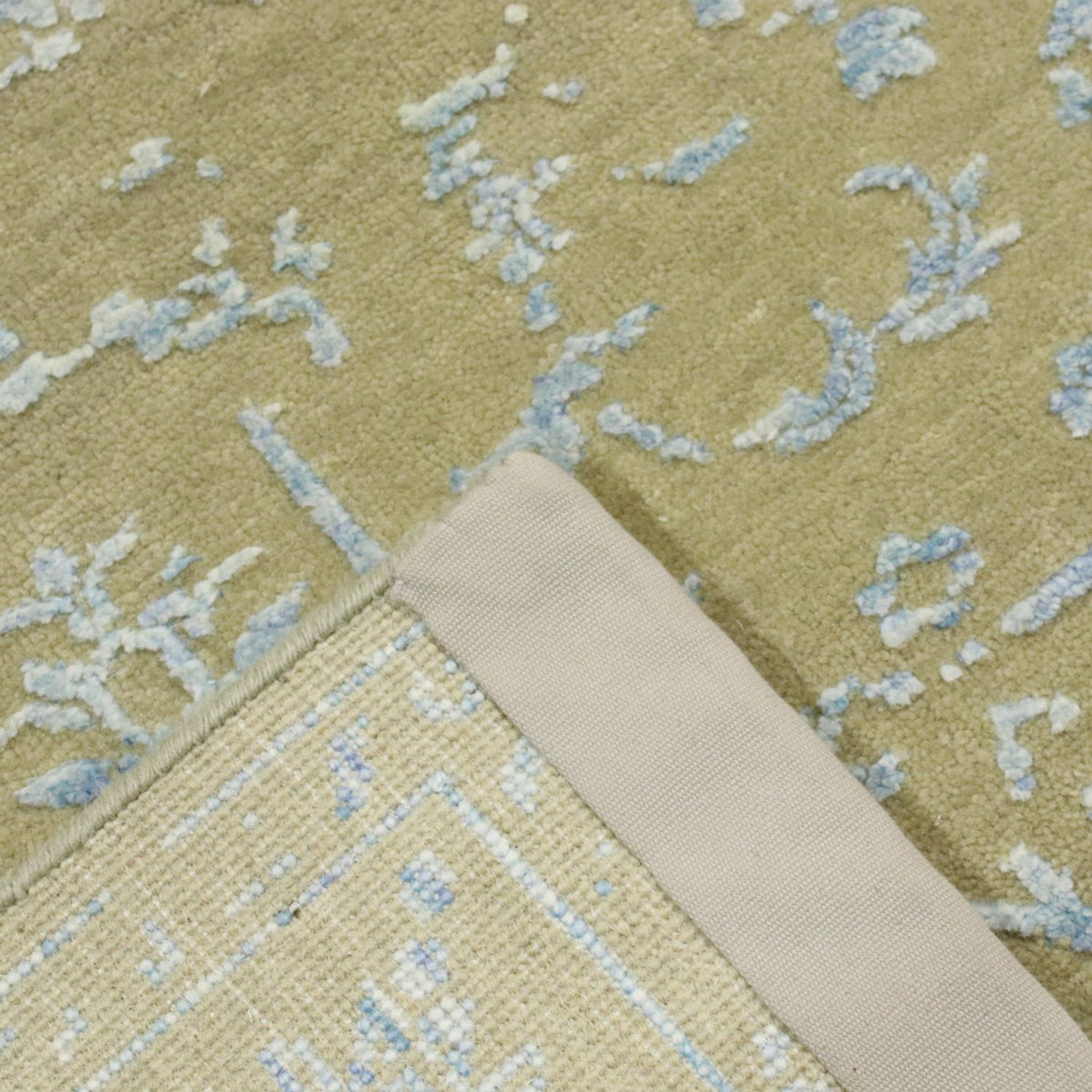 Designer tæppe - 182 x 119 cm - lyseblå