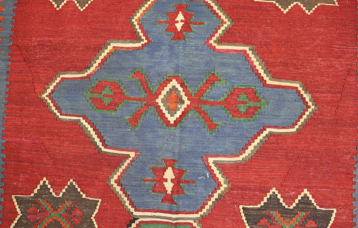 Kelim-tæppe - orientalsk - 284 x 165 cm - rød