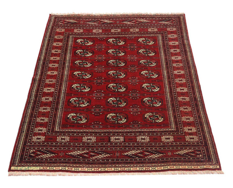 Afghansk tæppe - 180 x 130 cm - rød