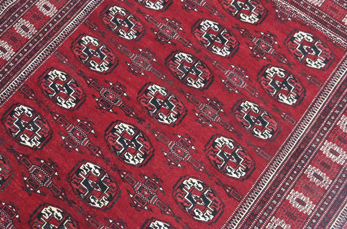 Afghansk tæppe - 180 x 130 cm - rød