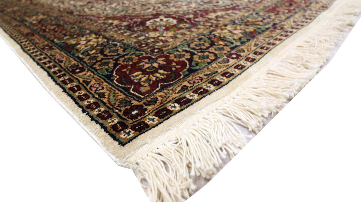 Silketæppe - Kashmir Silk - 170 x 109 cm - rød