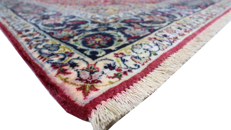 Persisk tæppe - Isfahan - Premium - 170 x 110 cm - mørkerød