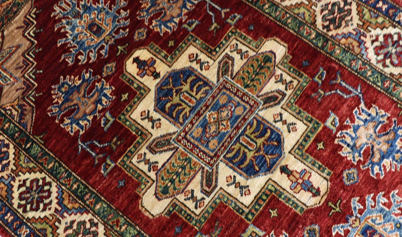 Ziegler Carpet - Kazak - 155 x 102 cm - mørkerød