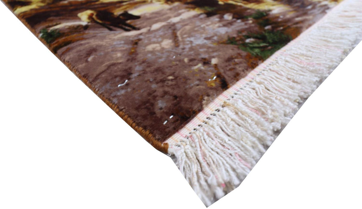 Persisk tæppe - Tabriz - 72 x 50 cm - flerfarvet