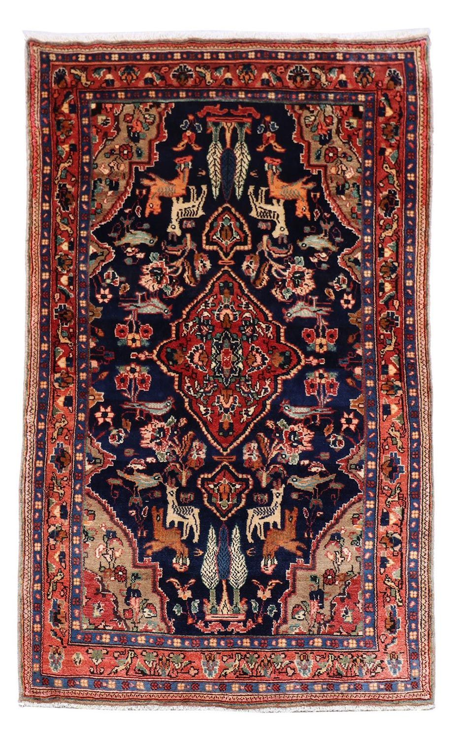 Løber Persisk tæppe - Nomadisk - 237 x 127 cm - mørkeblå