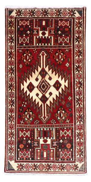 Løber Persisk tæppe - Nomadisk - 245 x 135 cm - rød
