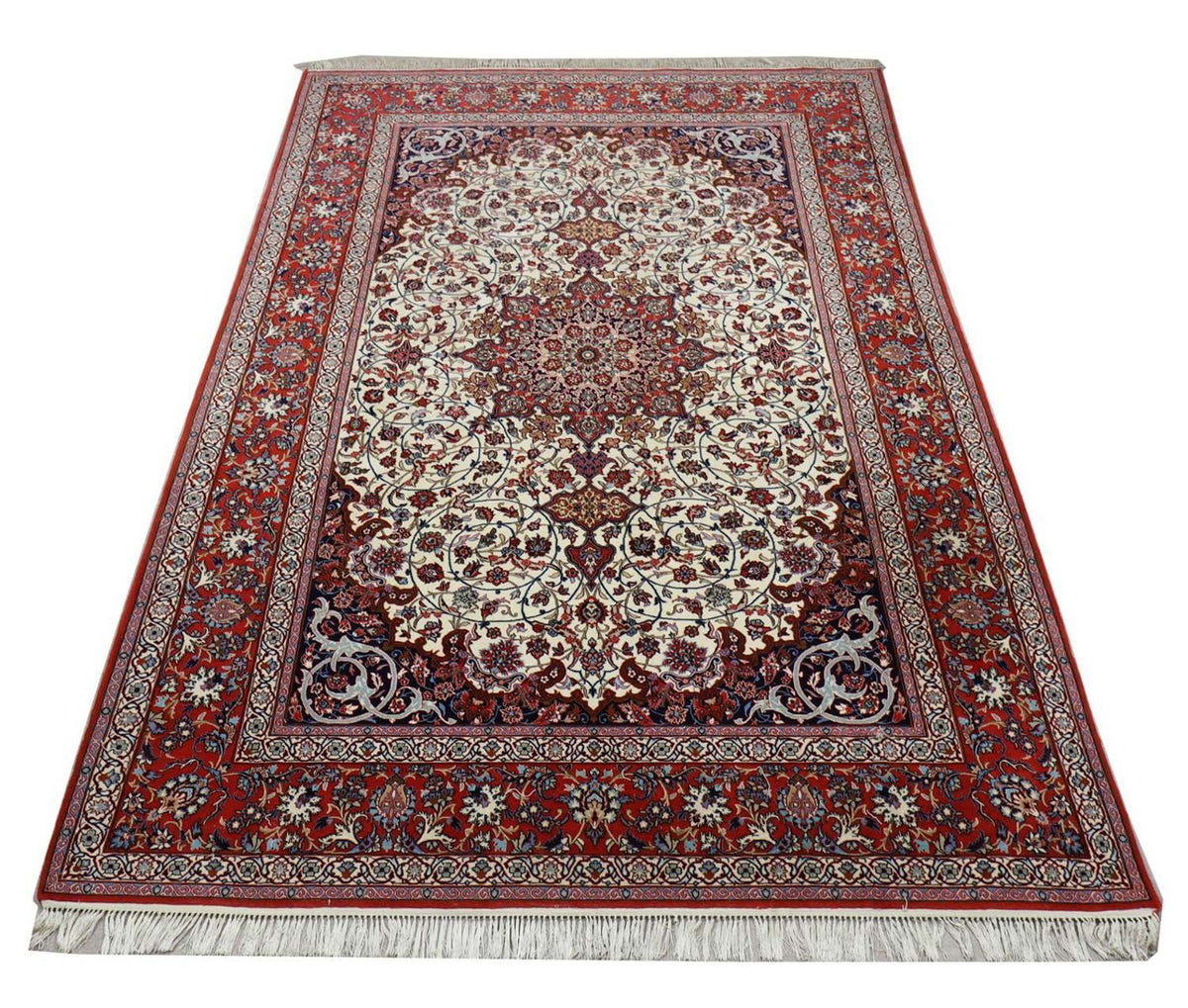 Persisk tæppe - Isfahan - Premium - 303 x 202 cm - beige