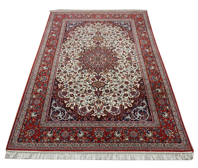 Persisk tæppe - Isfahan - Premium - 303 x 202 cm - beige