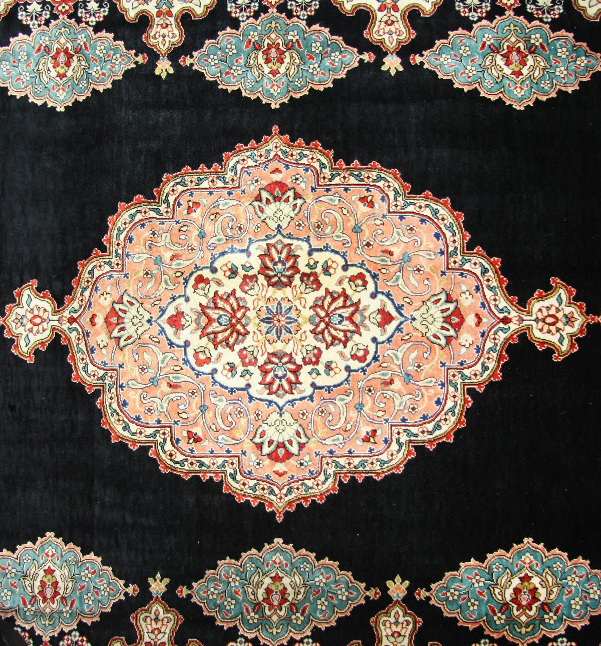 Silketæppe - Hereke Silk - Premium - 270 x 180 cm - blå