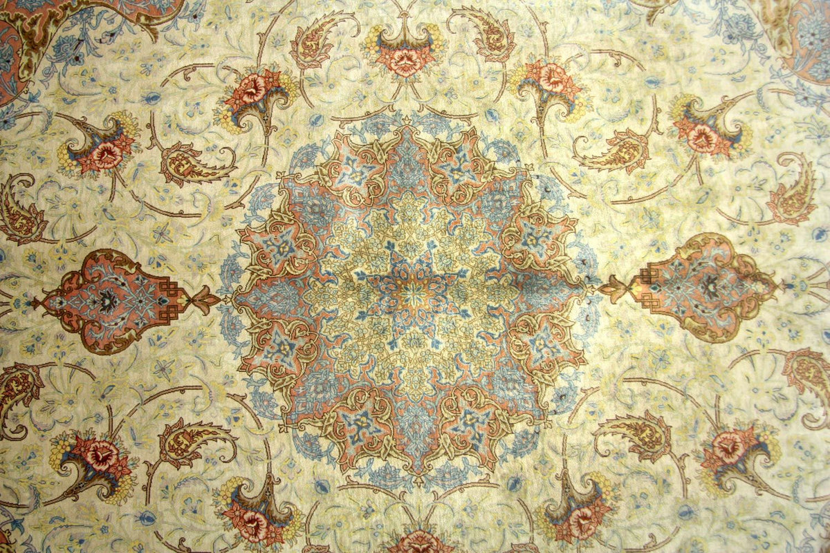 Silketæppe - Ghom Silk - Premium - 240 x 155 cm - beige